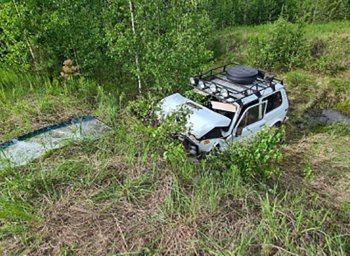 Водитель "Нивы" пострадал в результате ДТП на автодороге Советский — Коммунистический